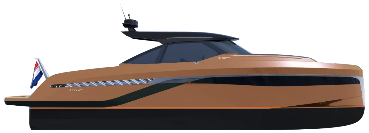 Bekkers AZUR 45HT with Orange hull
