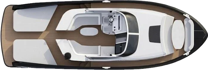 Deck layout of the Beachclub 40