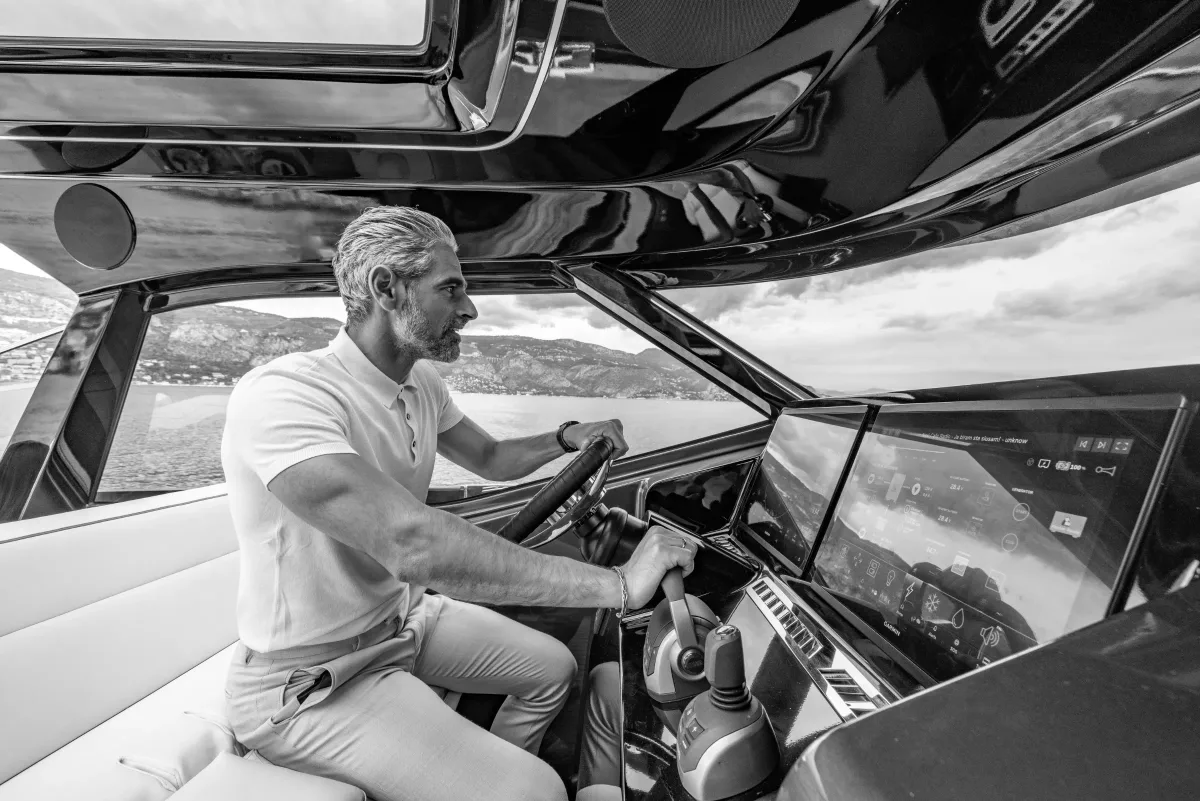 Owner at the helm