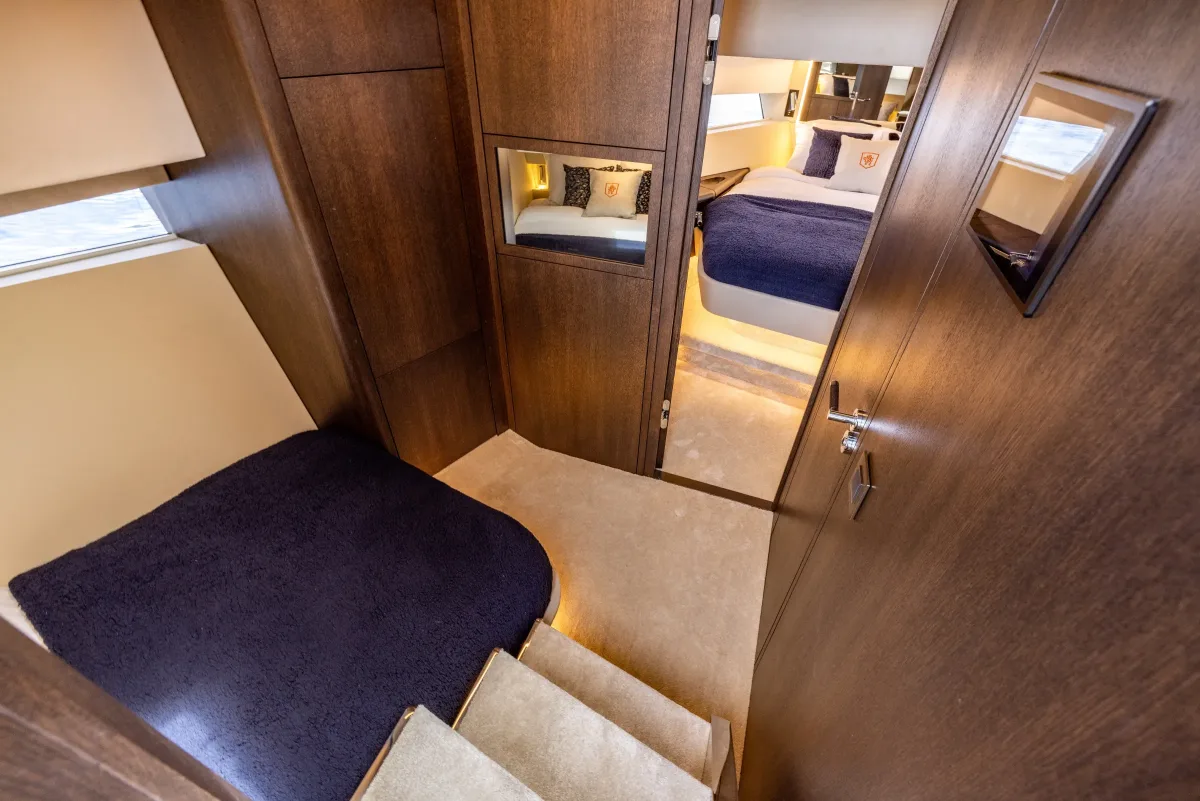 Corridor towards the master cabin